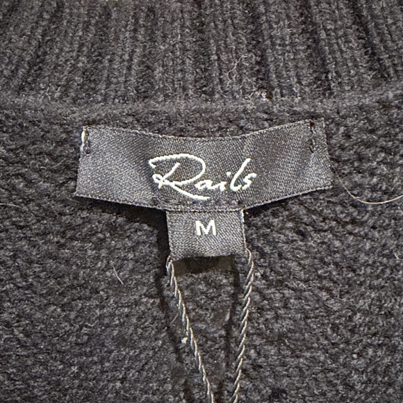 NWT Rails Isla Stripe Cardigan in a black and camel colorway. Size M - Picture 5 of 10